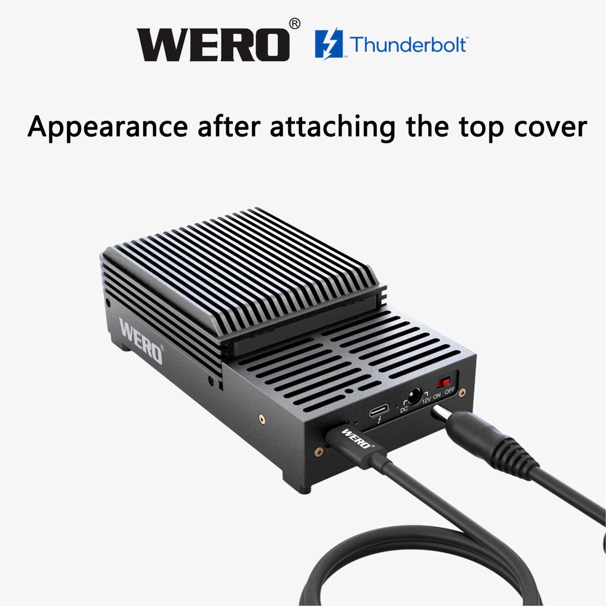 Aowell Thunderbolt 3 U.2 NVMe SSD Enclosure – 40Gbps, Single Bay, Enterprise-Grade