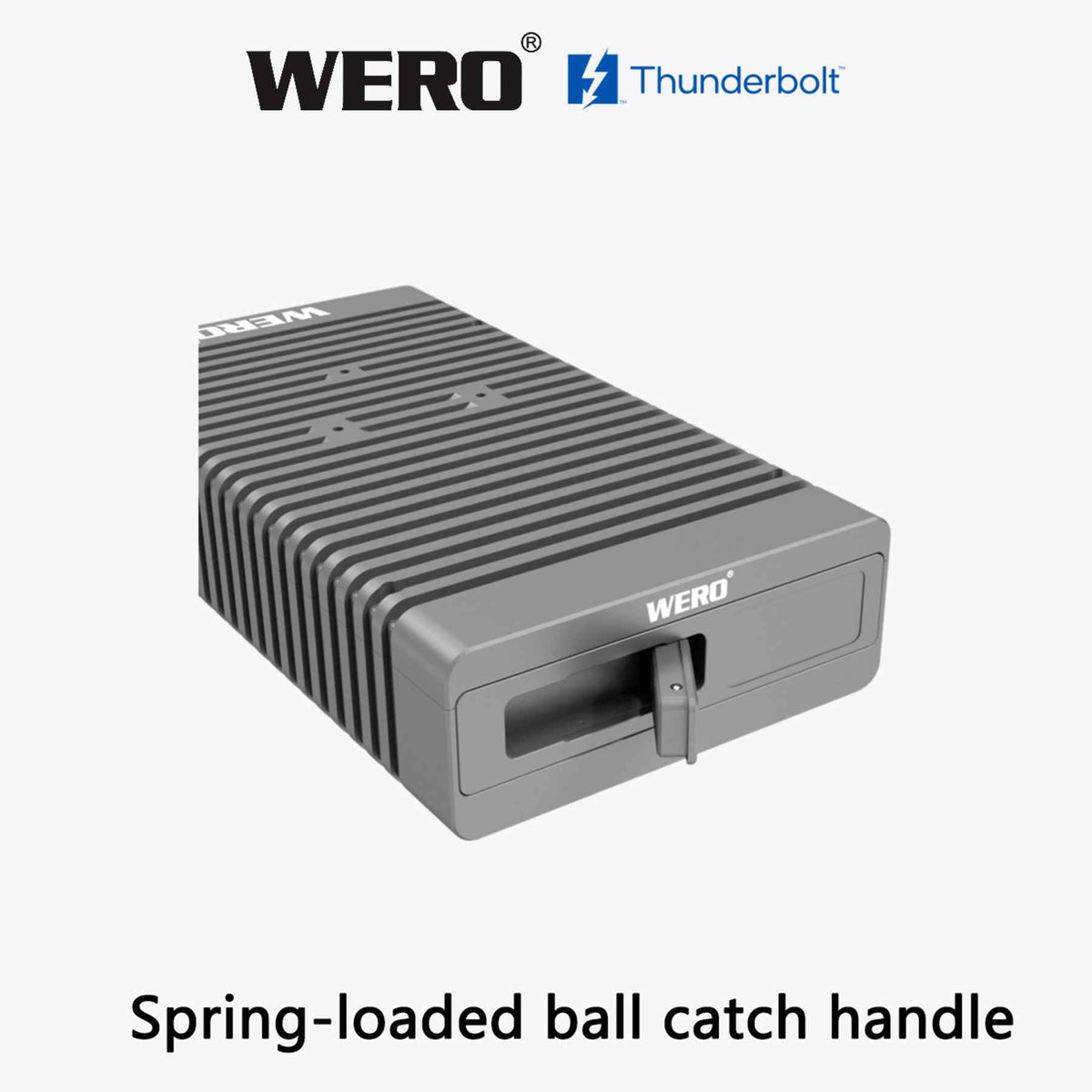 Aowell Thunderbolt 5 U.2 NVMe SSD Enclosure – 80Gbps, Single Bay, PCIe 4.0, Desktop Aluminum